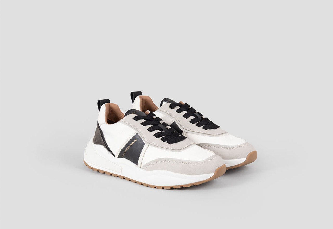 Alexander Smith ECO-DOVER MAN WHITE BLACK