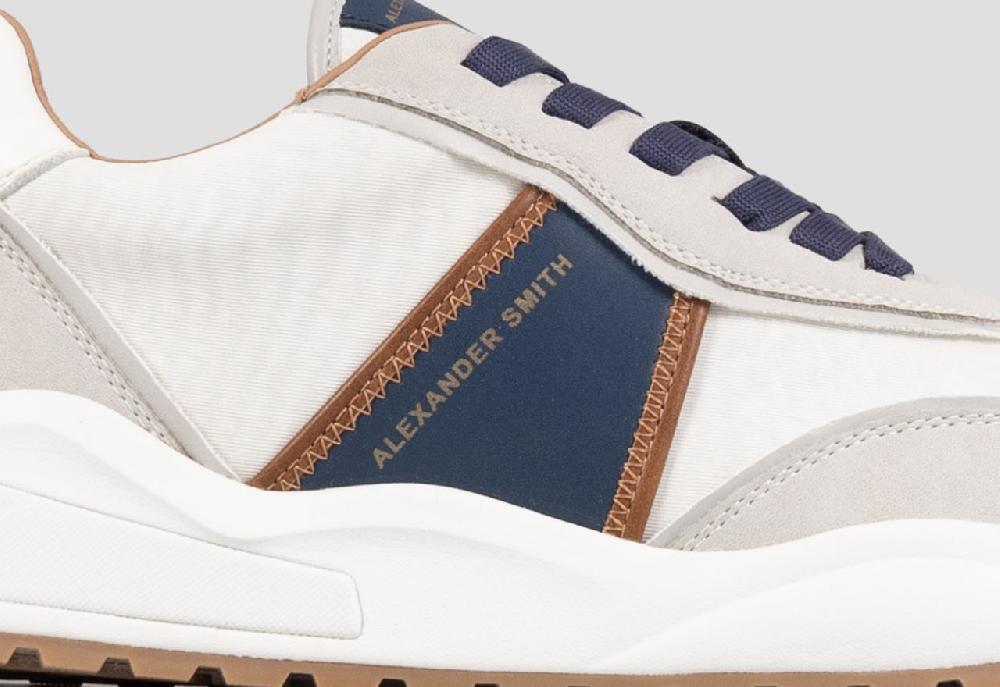 Alexander Smith ECO-DOVER MAN WHITE BLUE