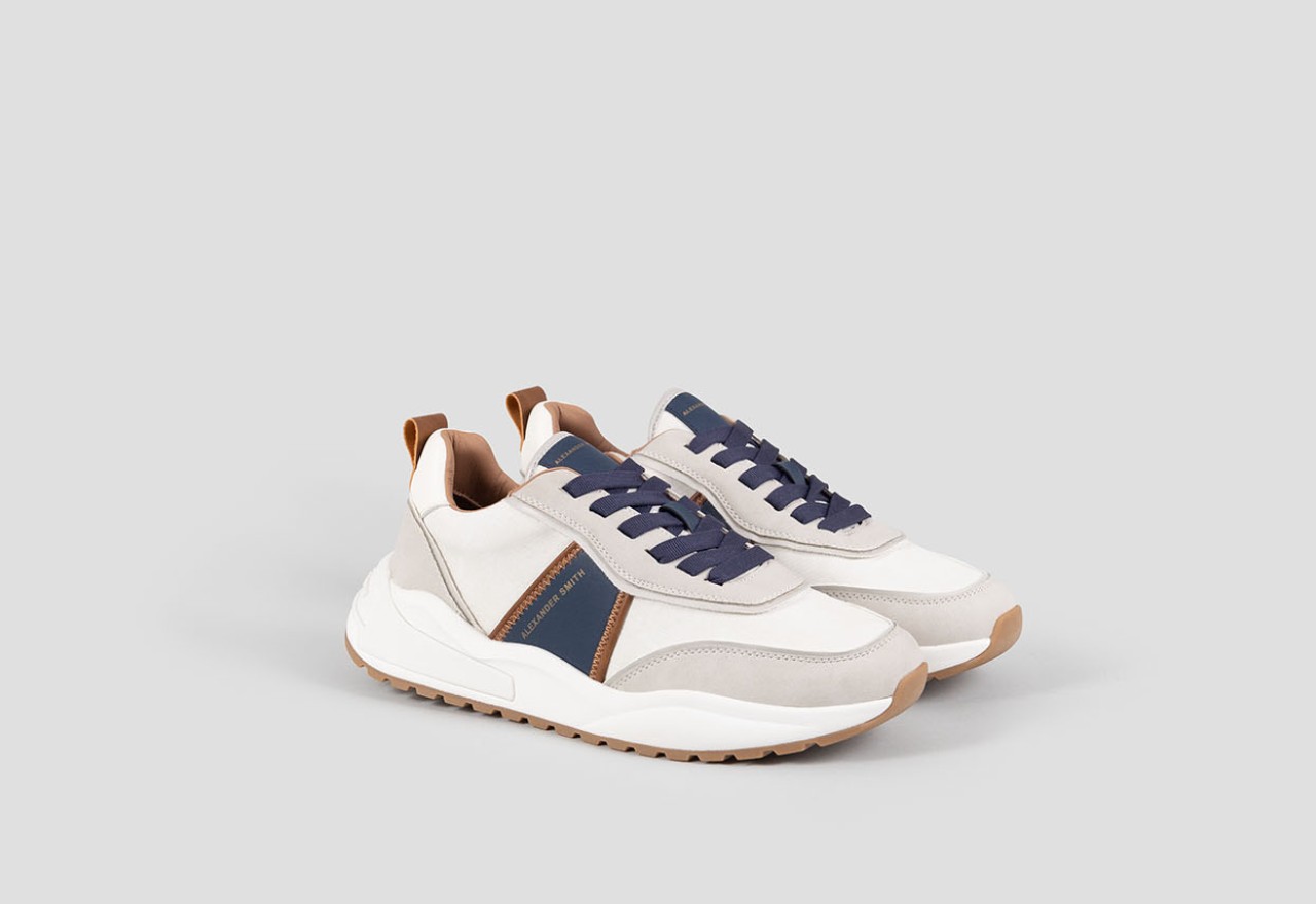 Alexander Smith ECO-DOVER MAN WHITE BLUE