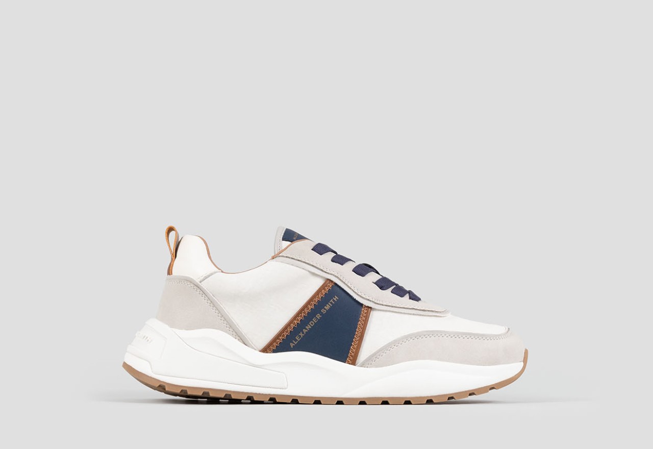 Alexander Smith ECO-DOVER MAN WHITE BLUE