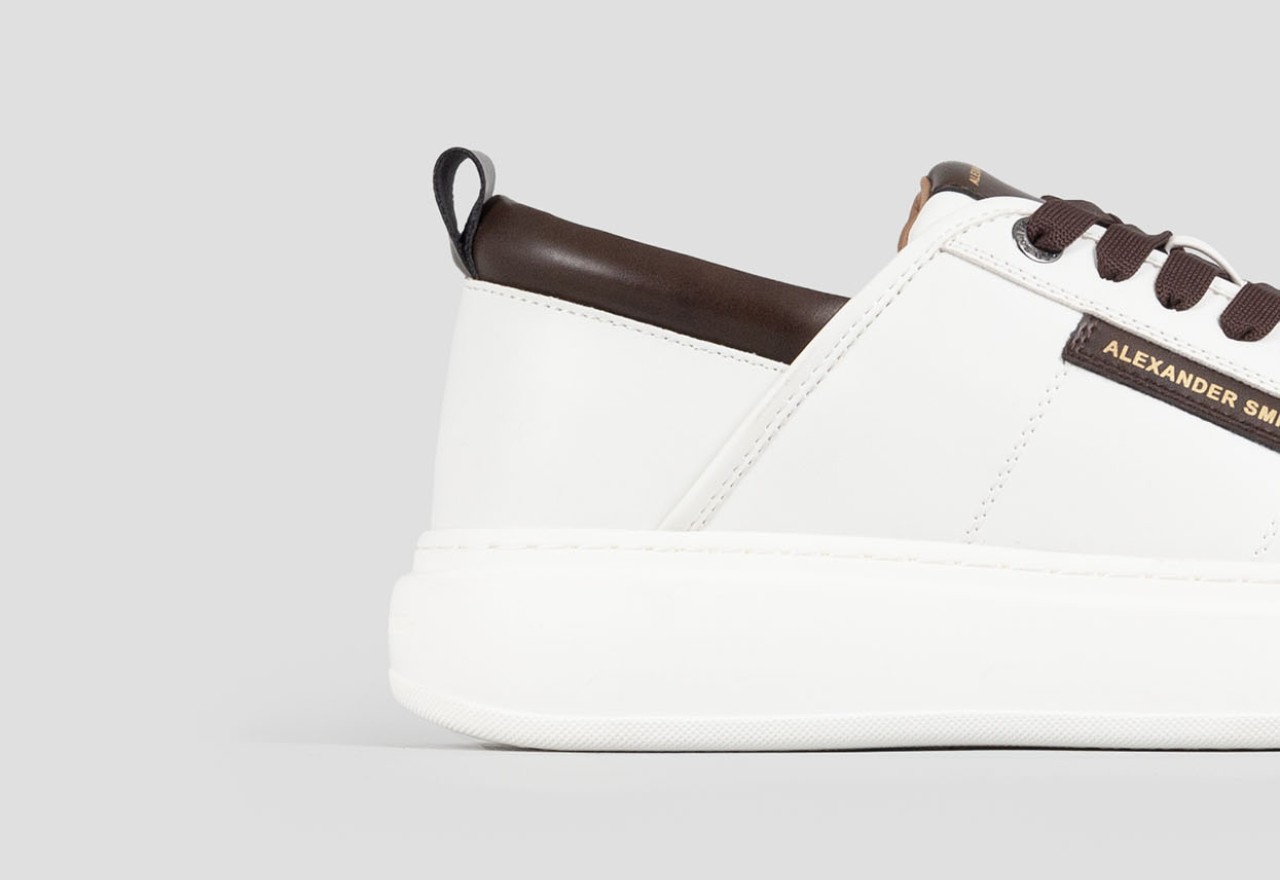 Alexander Smith ECO-WEMBLEY MAN WHITE DARK COGNAC