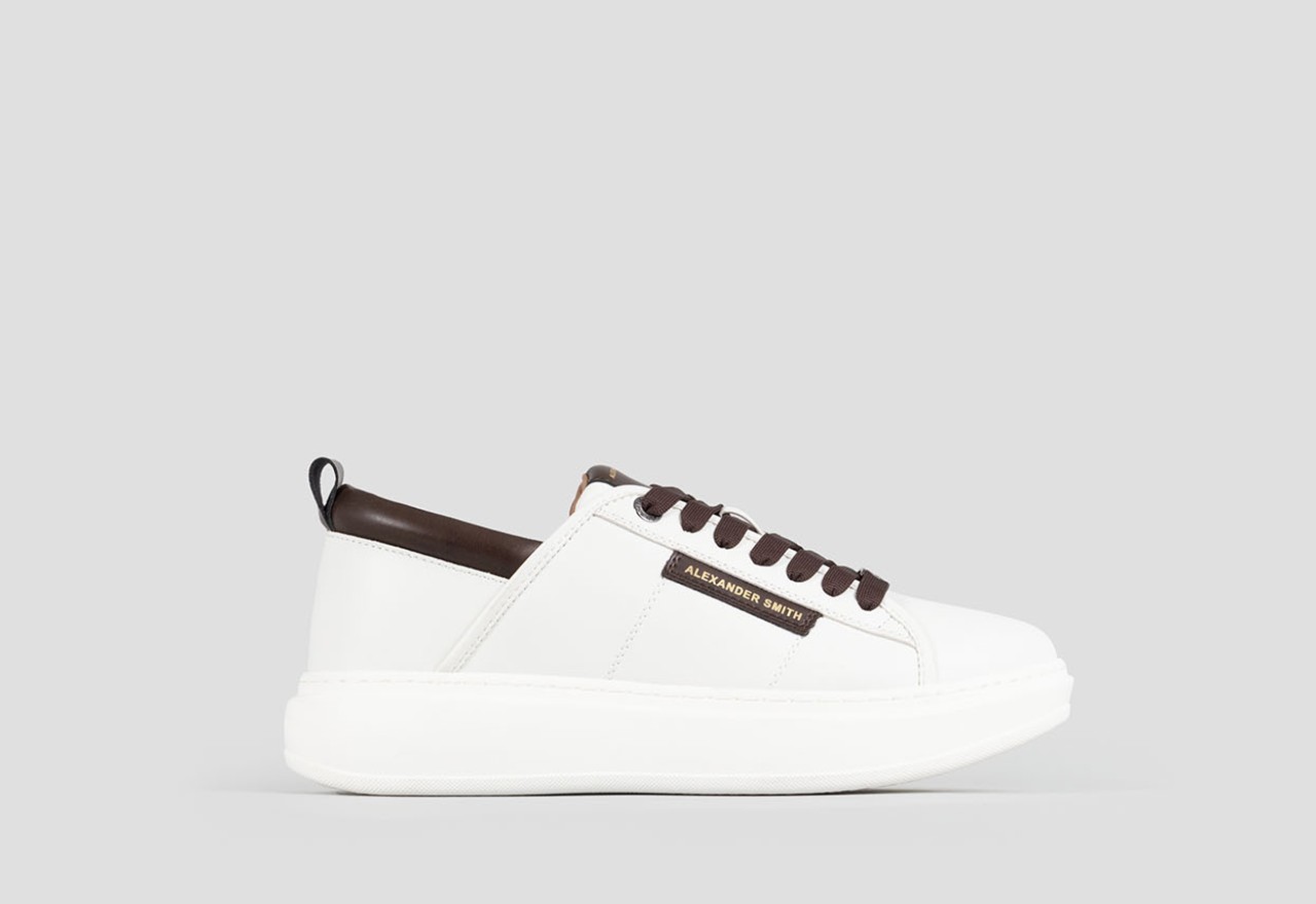 Alexander Smith ECO-WEMBLEY MAN WHITE DARK COGNAC