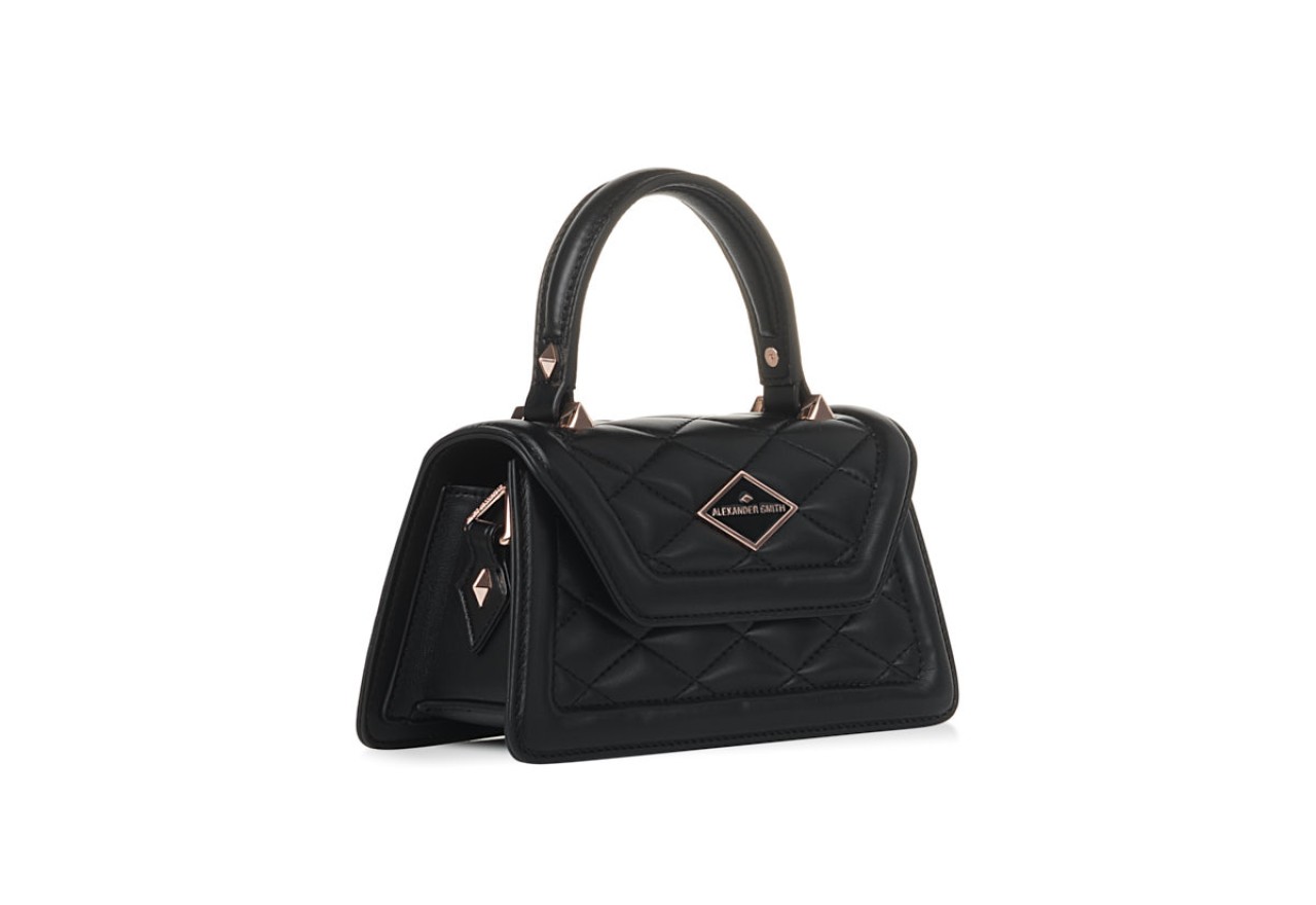 Alexander Smith ELIZABETH MINI - BLACK - MATELASSÉ