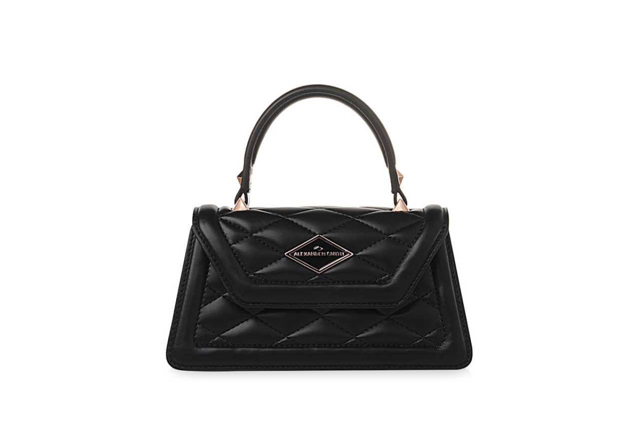 Alexander Smith ELIZABETH MINI - BLACK - MATELASSÉ