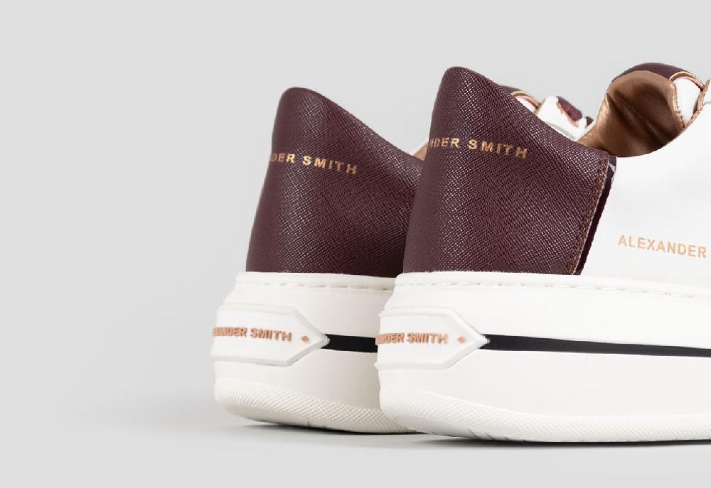 Alexander Smith LANCASTER WOMAN WHITE BORDEAUX