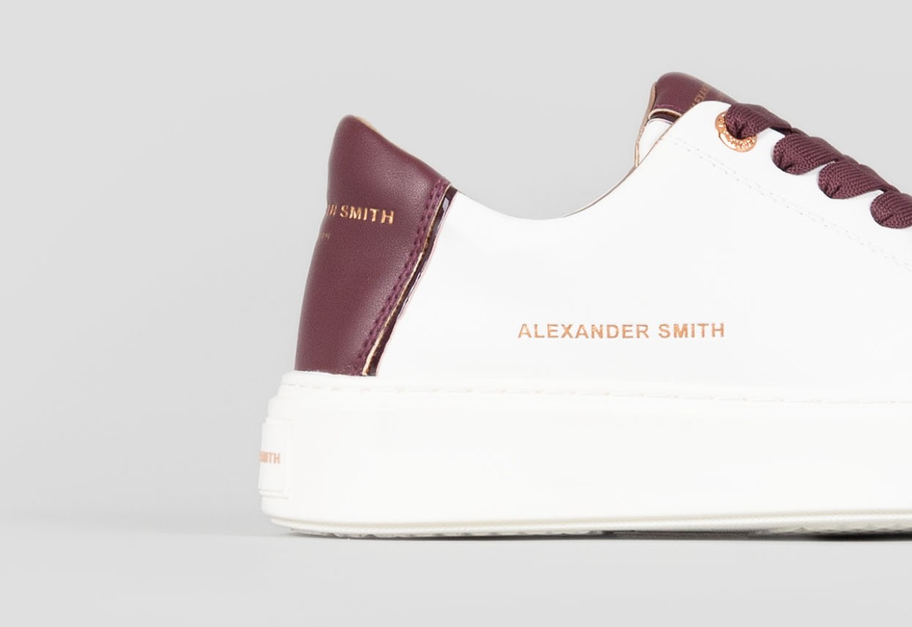 Alexander Smith LONDON WOMAN WHITE BORDEAUX