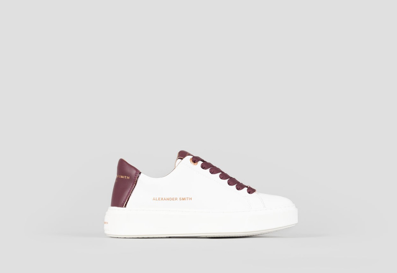 Alexander Smith LONDON WOMAN WHITE BORDEAUX