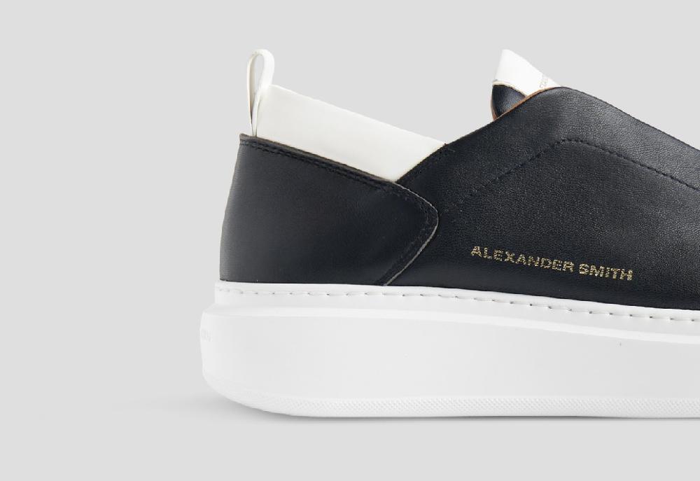 Alexander Smith WEMBLEY SLIP-ON MAN BLACK WHITE