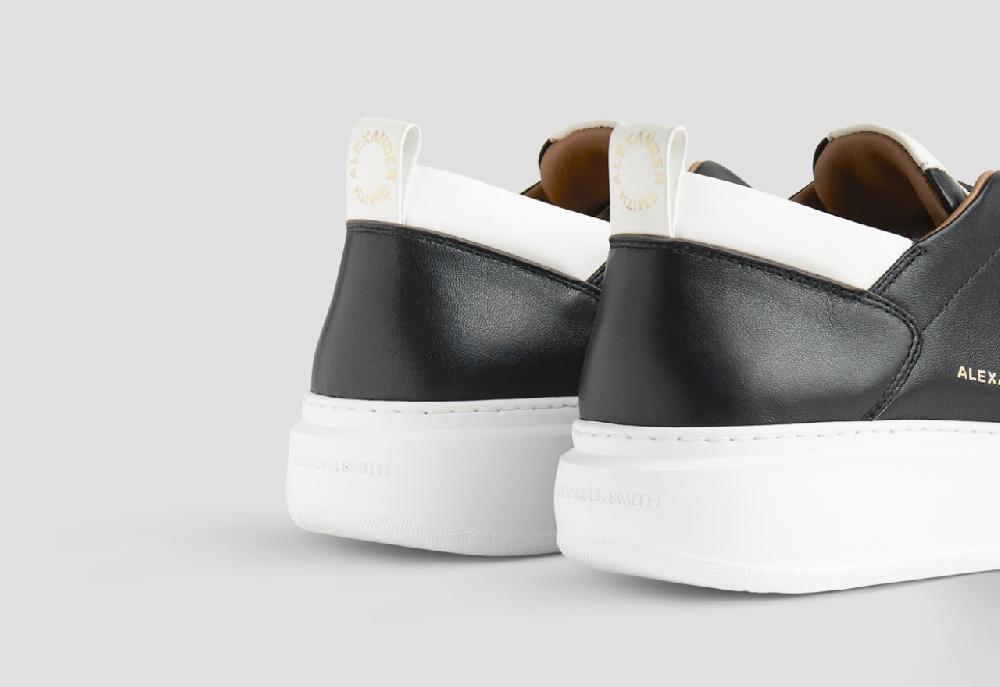 Alexander Smith WEMBLEY SLIP-ON MAN BLACK WHITE