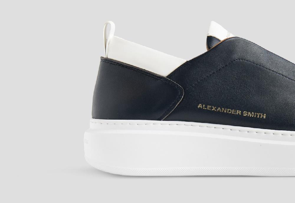 Alexander Smith WEMBLEY SLIP-ON MAN BLUE WHITE