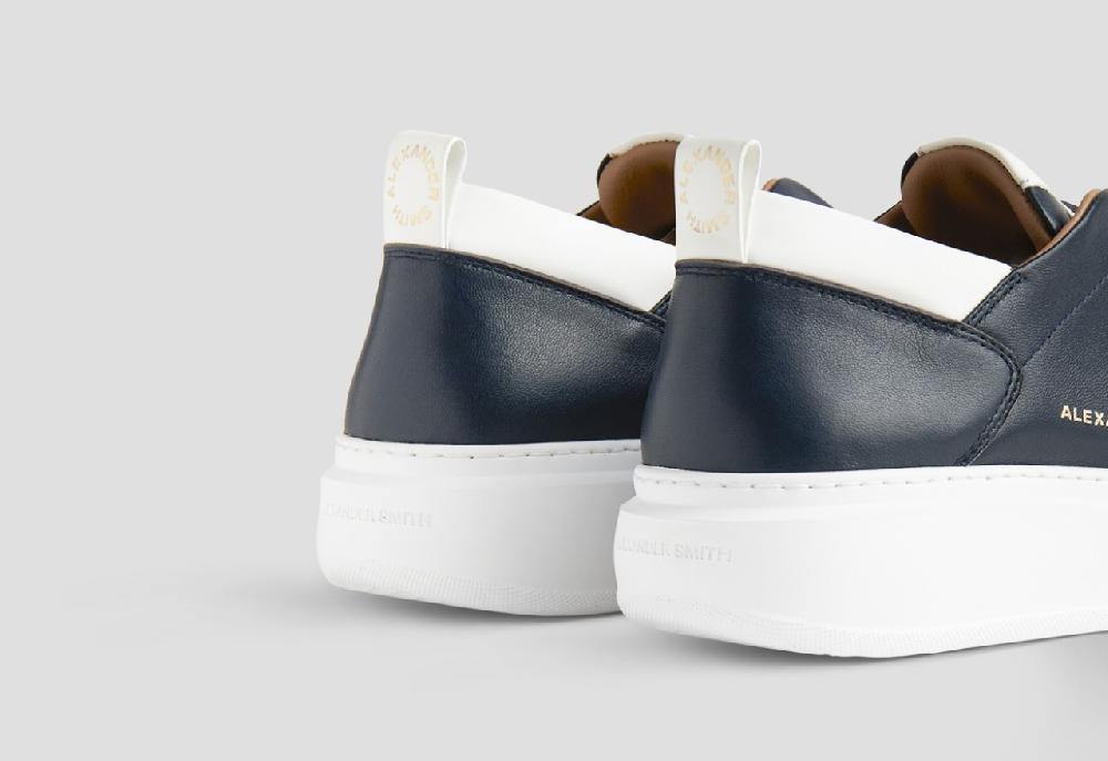 Alexander Smith WEMBLEY SLIP-ON MAN BLUE WHITE