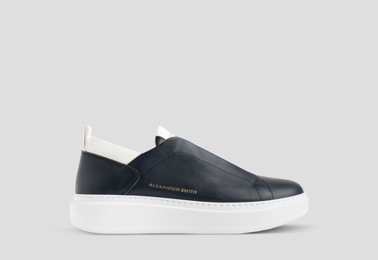 Alexander Smith WEMBLEY SLIP-ON MAN BLUE WHITE