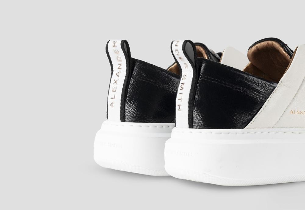 Alexander Smith WEMBLEY SLIP-ON WOMAN WHITE BLACK