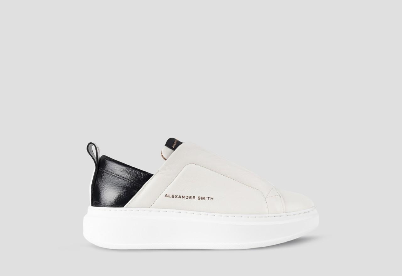 Alexander Smith WEMBLEY SLIP-ON WOMAN WHITE BLACK