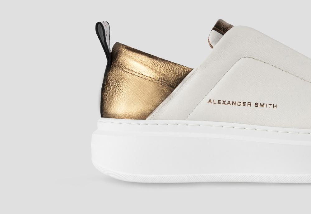 Alexander Smith WEMBLEY SLIP-ON WOMAN WHITE BRONZE