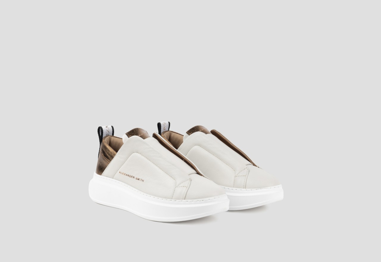 Alexander Smith WEMBLEY SLIP-ON WOMAN WHITE BRONZE
