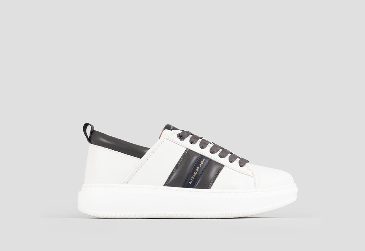 Alexander Smith ECO-WEMBLEY MAN WHITE DARK SMOKE BLUE