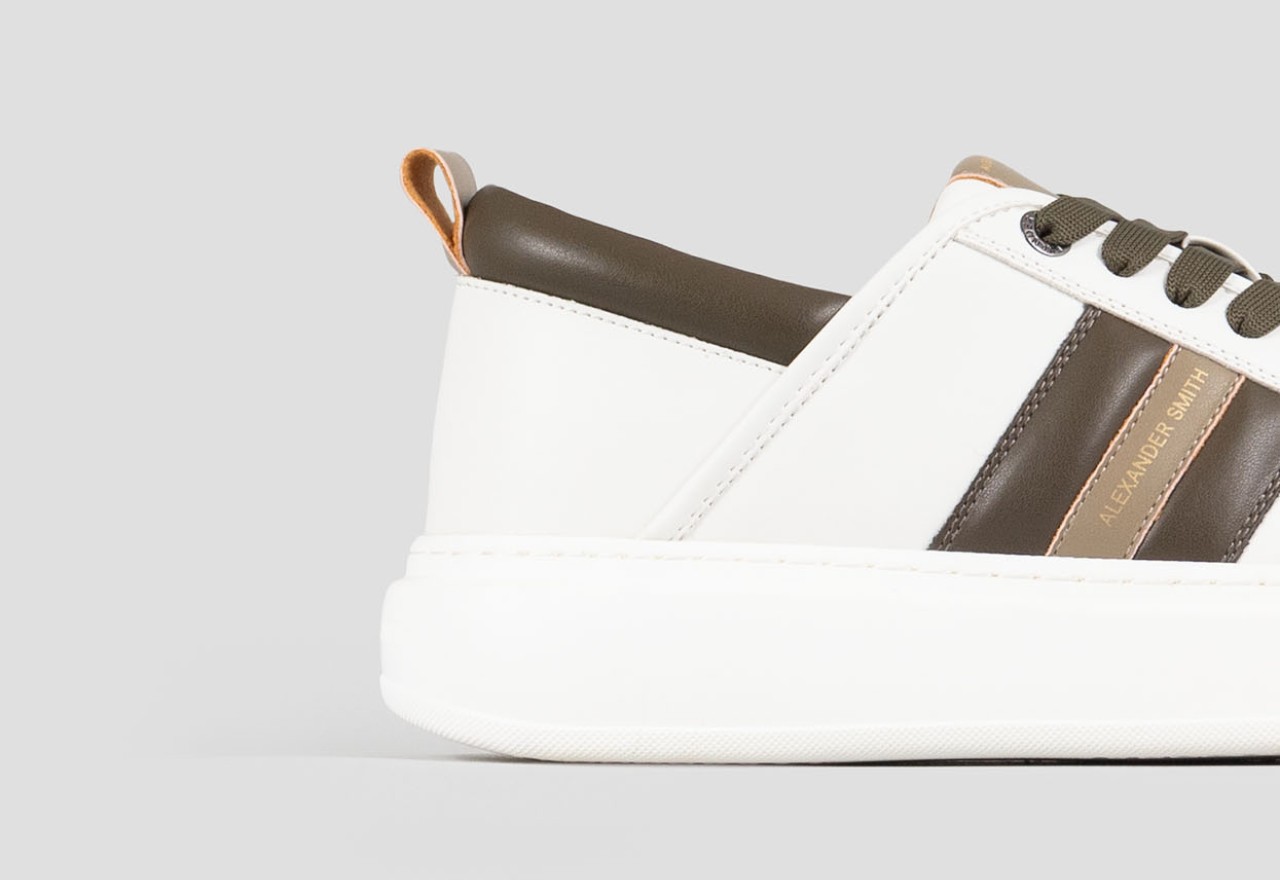 Alexander Smith ECO-WEMBLEY MAN WHITE MILITARY OLIVE