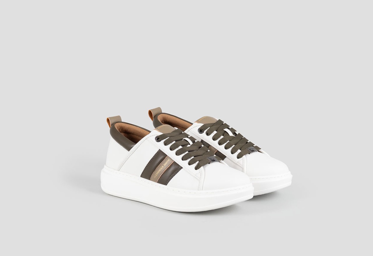 Alexander Smith ECO-WEMBLEY MAN WHITE MILITARY OLIVE