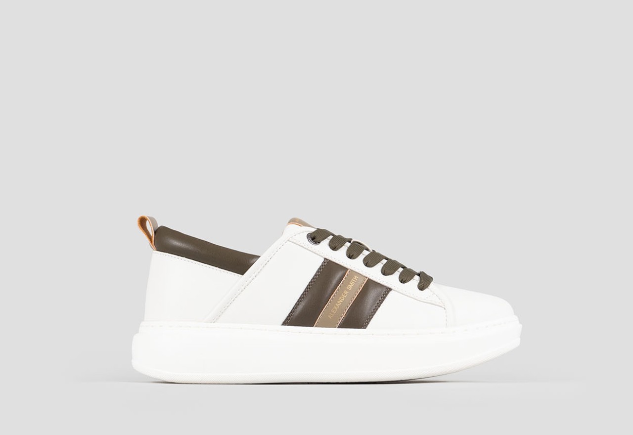 Alexander Smith ECO-WEMBLEY MAN WHITE MILITARY OLIVE