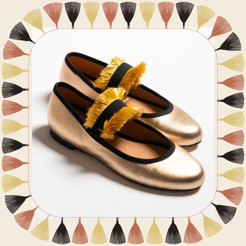 Allagiulia Ballerina Lolita Frangia ORO