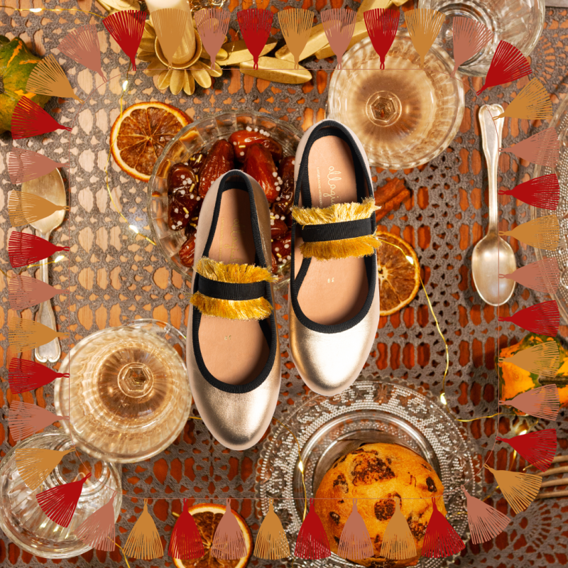 Allagiulia Ballerina Lolita Frangia ORO