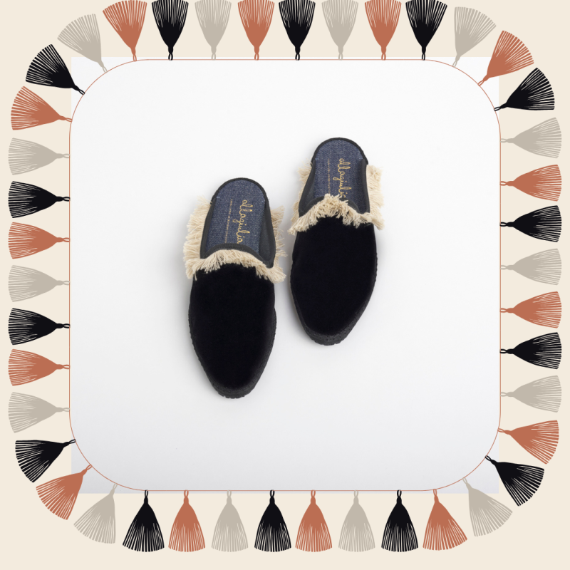 Allagiulia Friù Marrakech NERO Frangia SABBIA