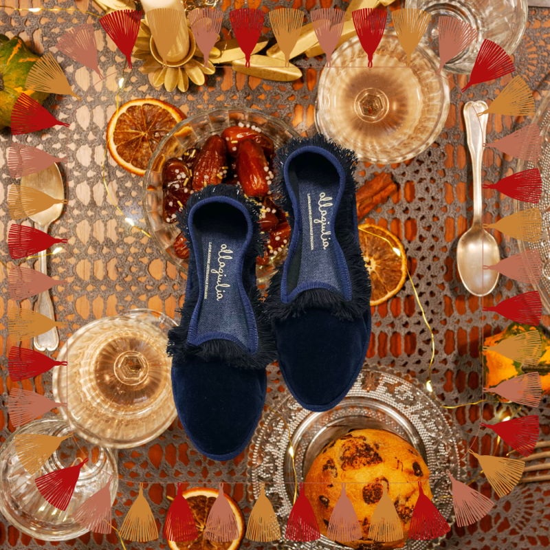 Allagiulia Friù Venezia BLU Frangia NERO