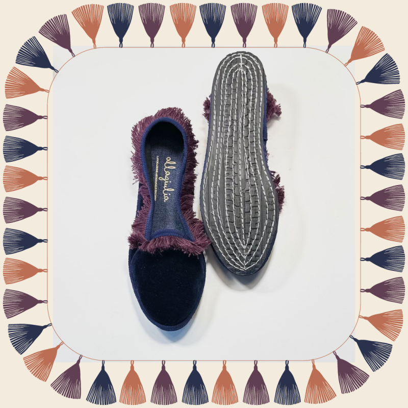 Allagiulia Friù Venezia BLU Frangia VIOLA