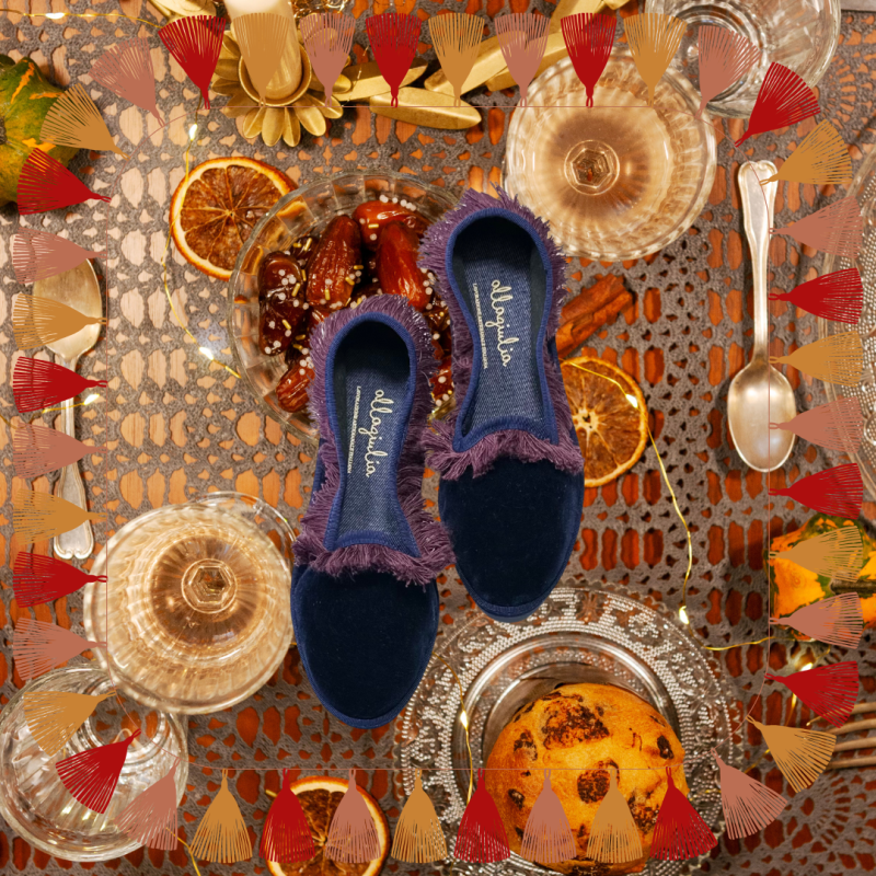 Allagiulia Friù Venezia BLU Frangia VIOLA