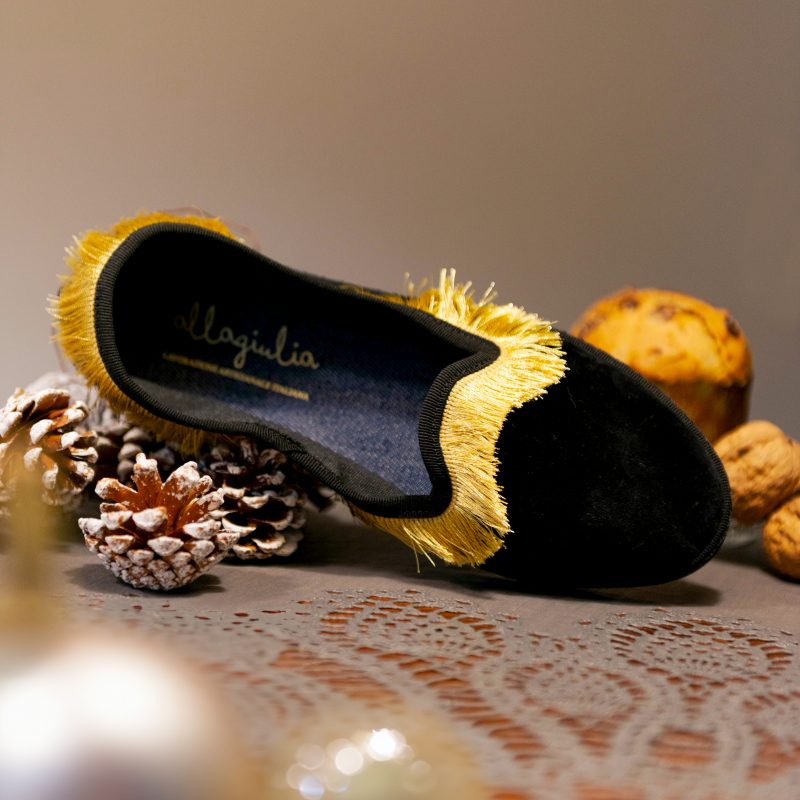 Allagiulia Friù Venezia NERO Frangia ORO