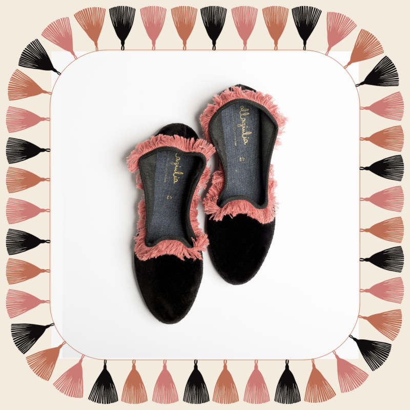 Allagiulia Friù Venezia NERO Frangia ROSA