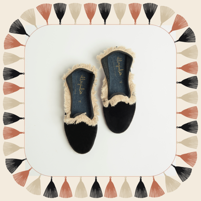 Allagiulia Friù Venezia NERO Frangia SABBIA