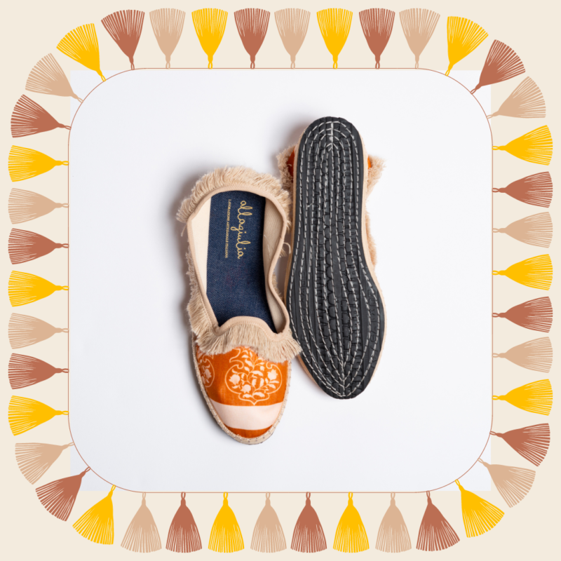 Allagiulia -Capsule Sevilla- Venezia FOULARD Frangia SABBIA