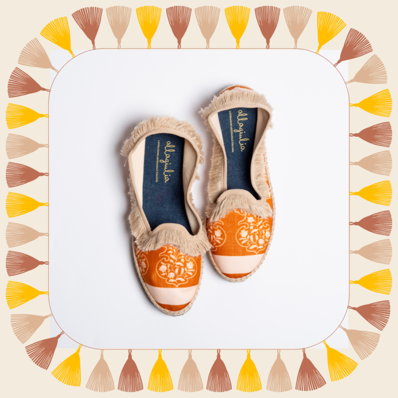 Allagiulia -Capsule Sevilla- Venezia FOULARD Frangia SABBIA