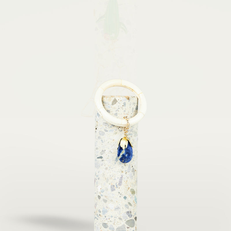 ALMALA BRACCIALE DROP STONE IVORY | BLU