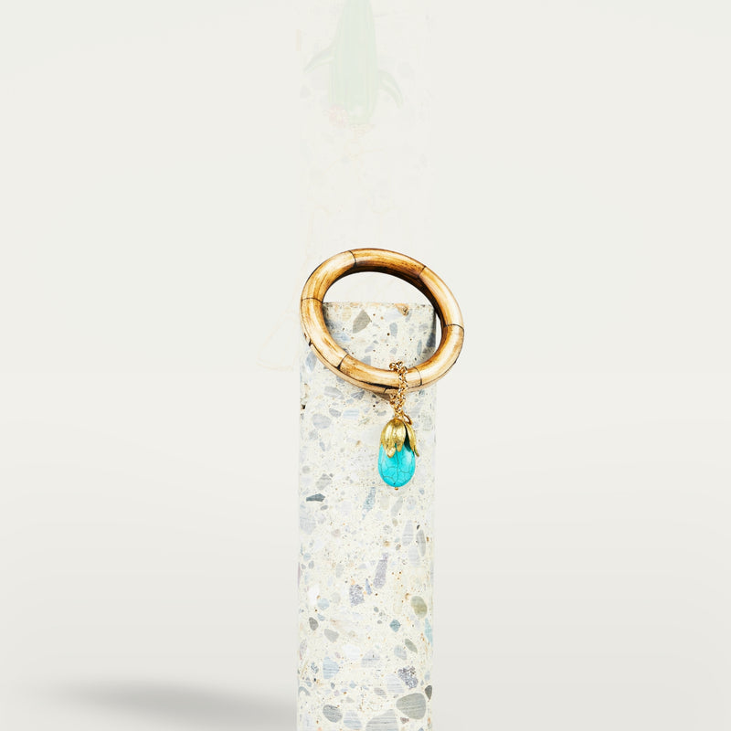 ALMALA BRACCIALE DROP STONE NATURAL | TURCHESE