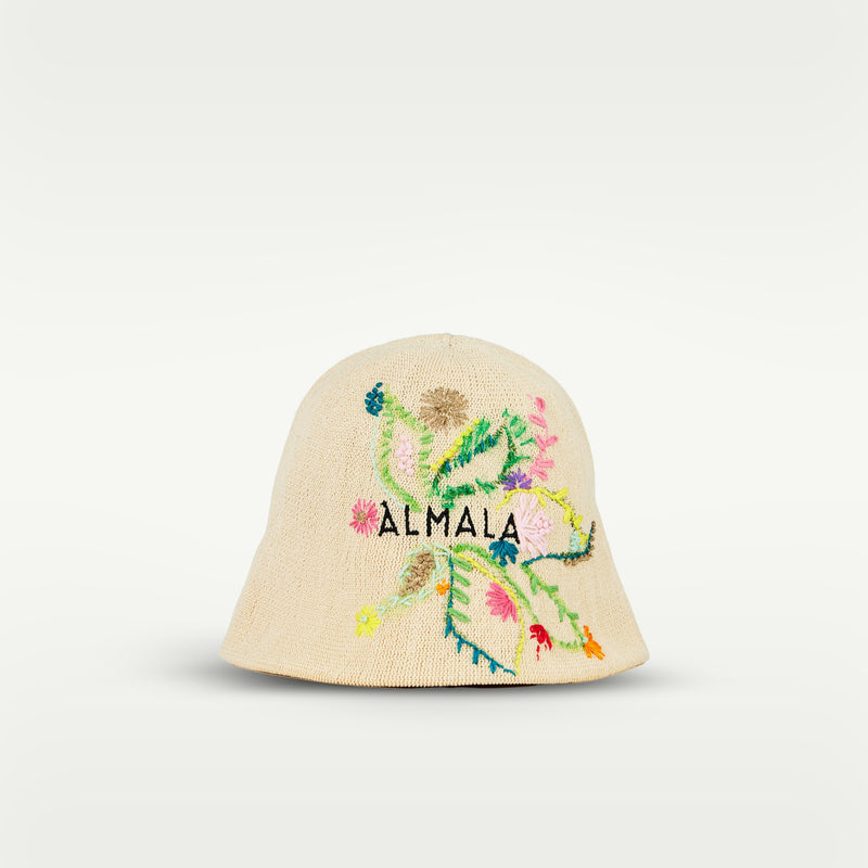 ALMALA CAPPELLO RICAMO | NATURALE