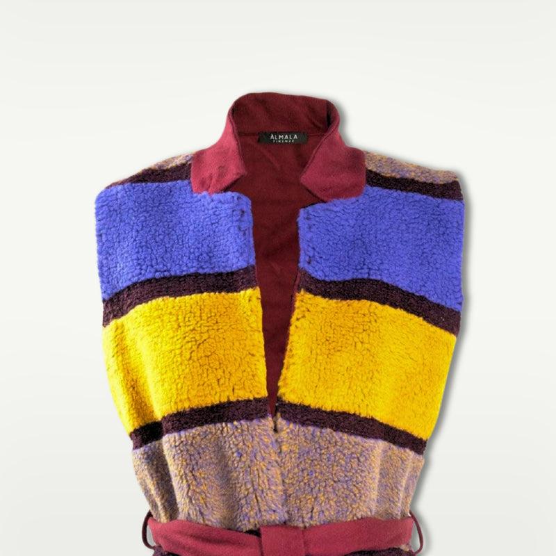 ALMALA GILET KASHMIR | BORDEAUX