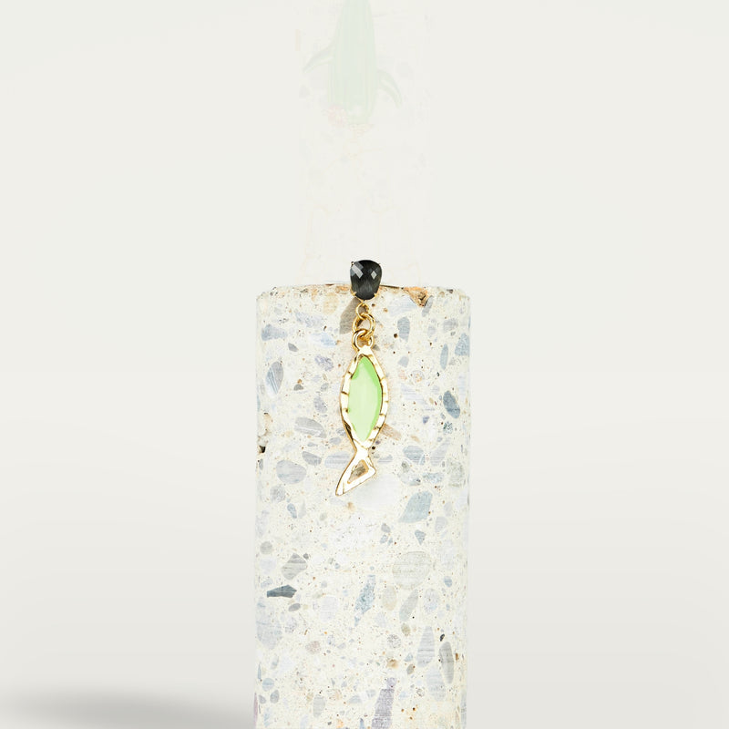 ALMALA ORECCHINO COLOR FISH | VERDE