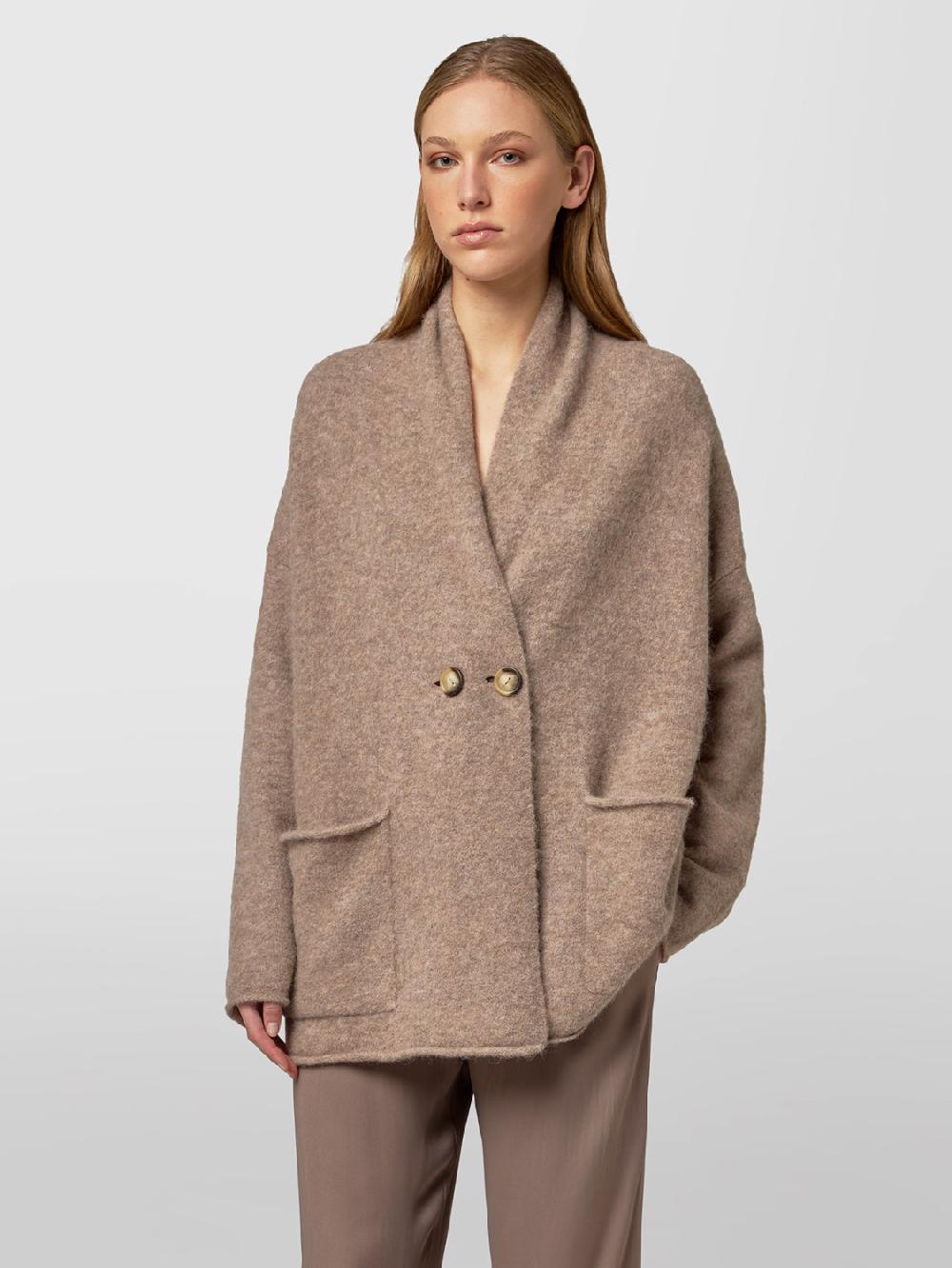 Alpha Studio CARDIGAN DOPPIOPETTO RASATO BRUSHED