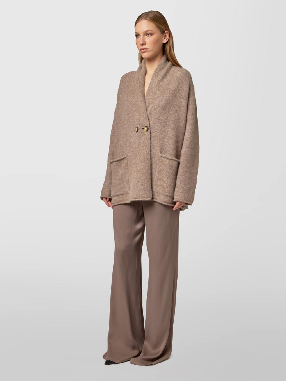 Alpha Studio CARDIGAN DOPPIOPETTO RASATO BRUSHED