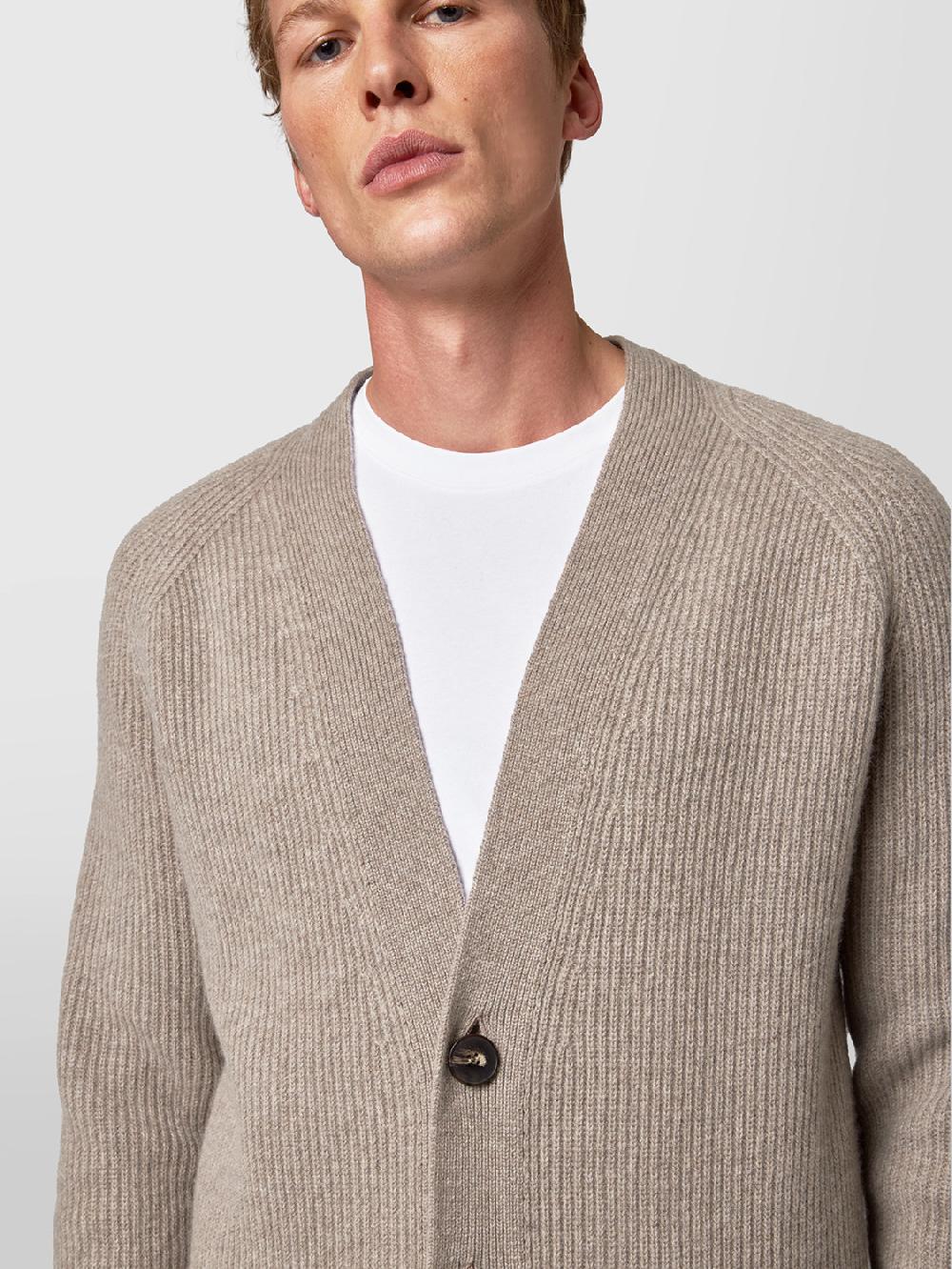 Alpha Studio CARDIGAN IN CASHMERE COSTA INGLESE