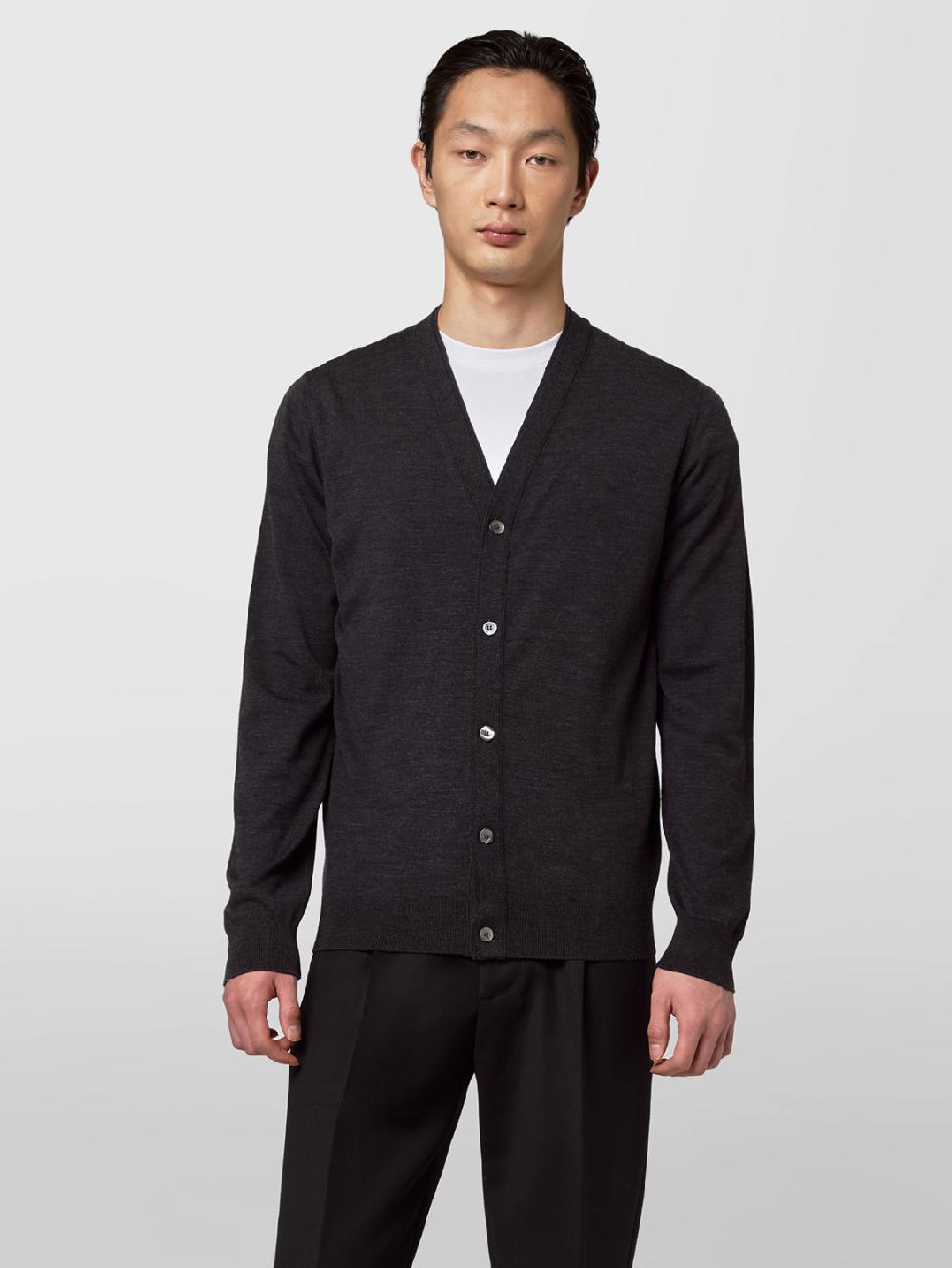 Alpha Studio CARDIGAN IN MERINOS ULTRAFINE