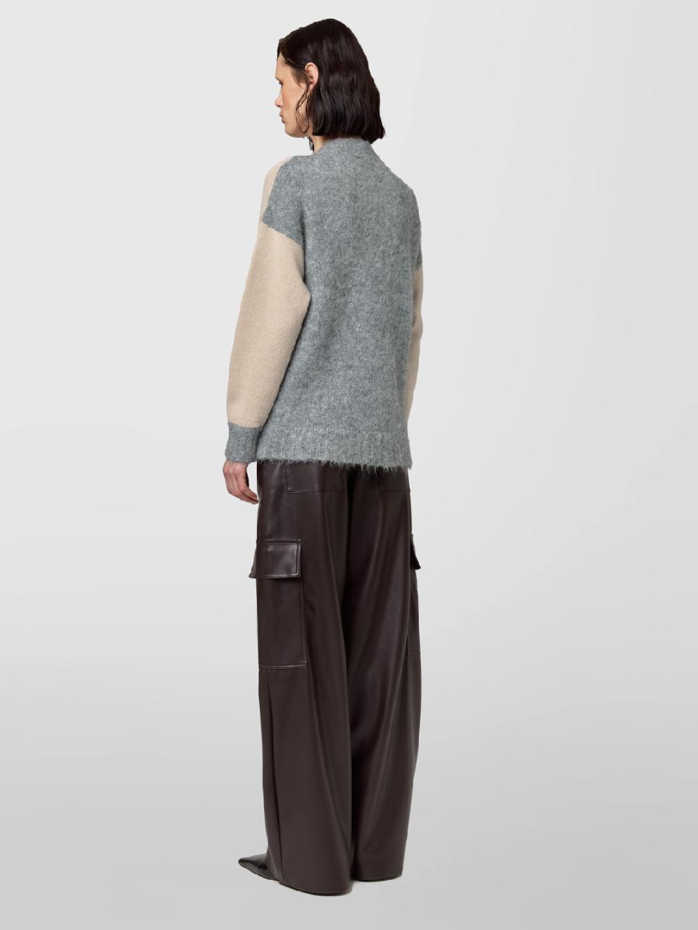 Alpha Studio CARDIGAN M/L RASATO BI-MATERIALE