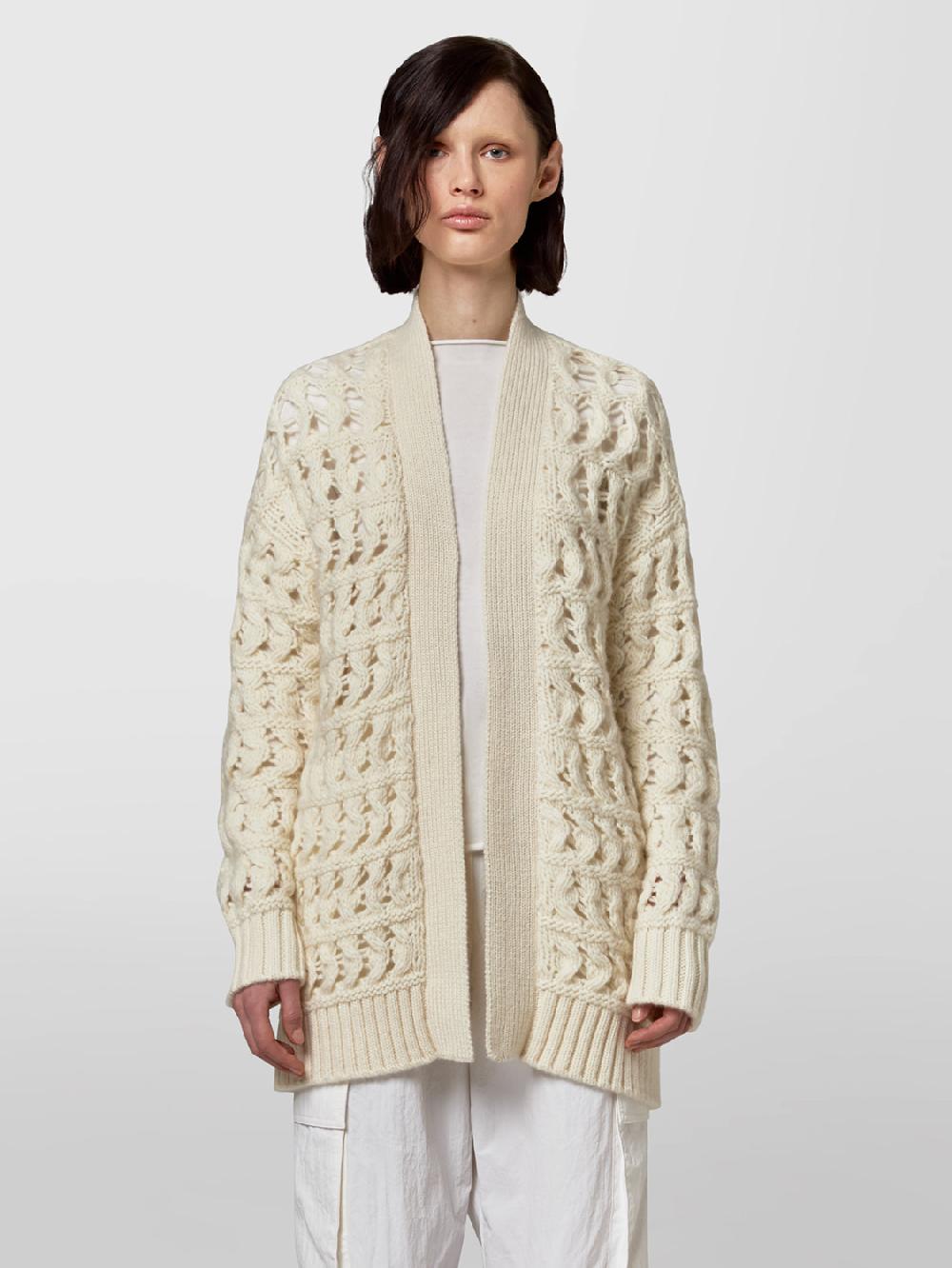 Alpha Studio CARDIGAN PUNTO MAGLIA TRAFORATO