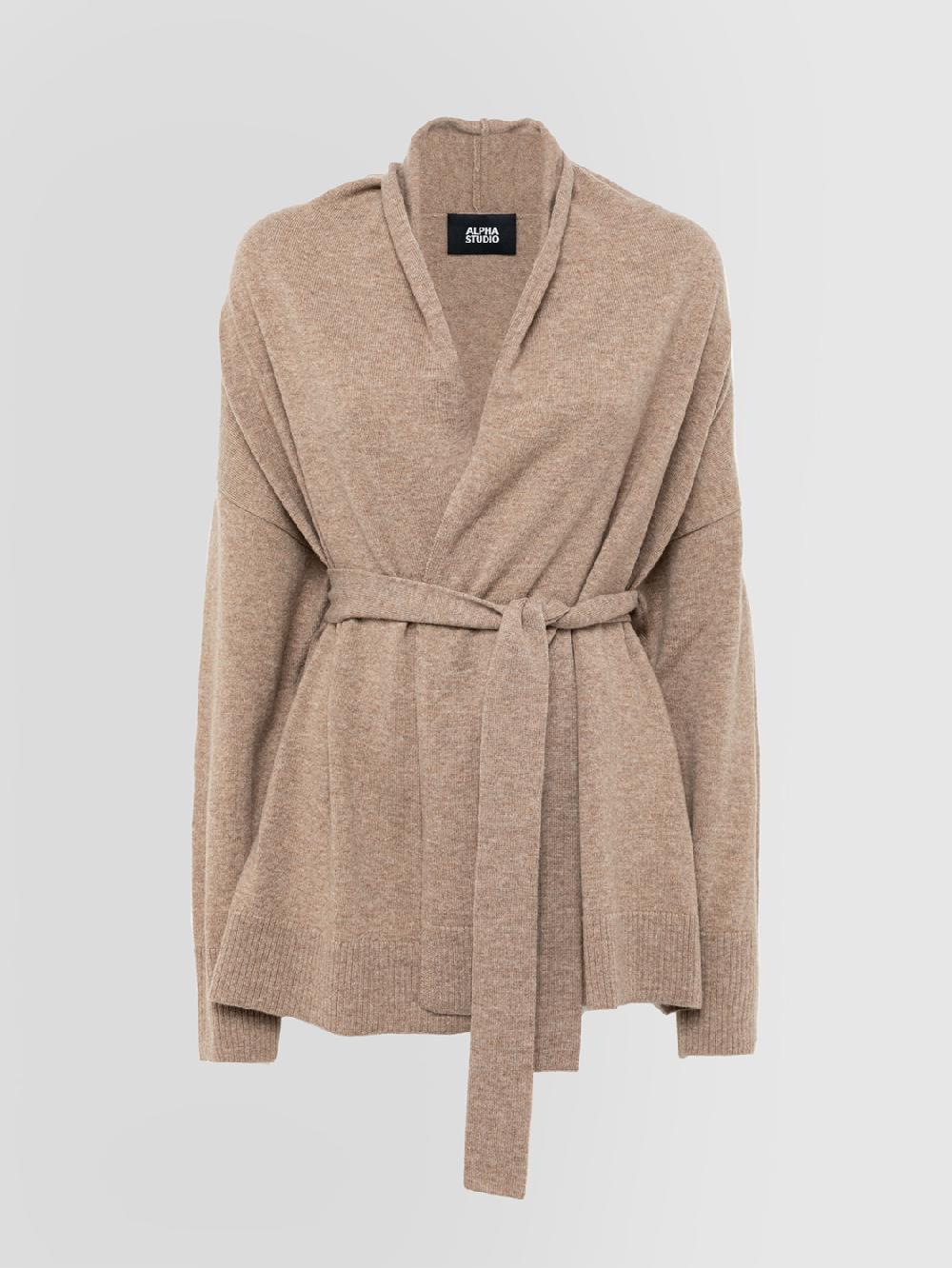 Alpha studio CARDIGAN STOLA M/L RASATO