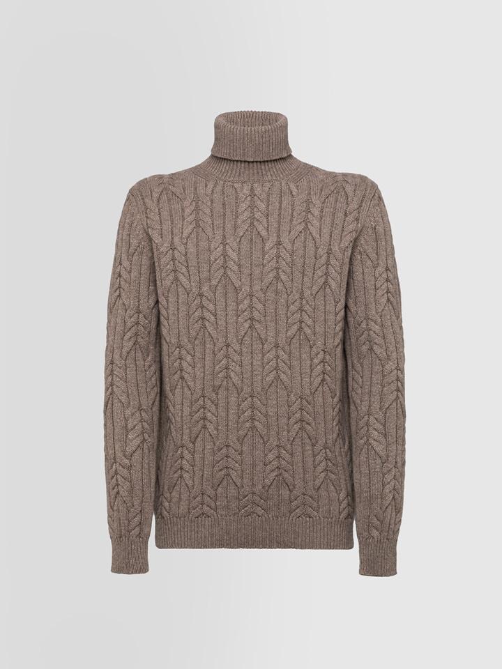 Alpha studio CICLISTA IN CASHMERE TRECCIA