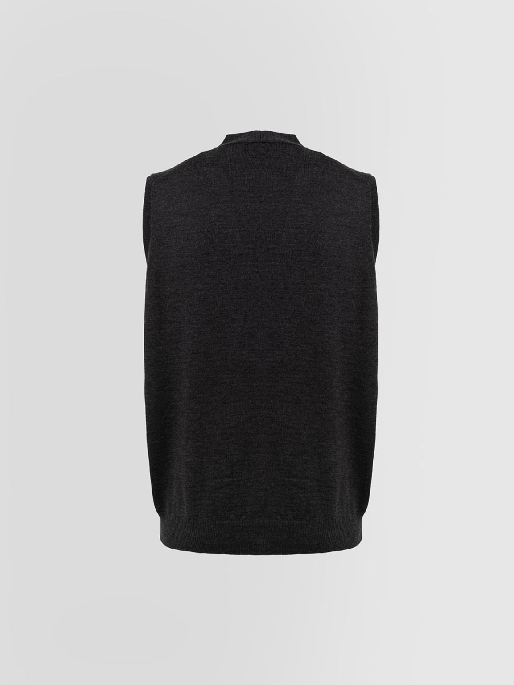 Alpha Studio GILET IN MERINOS CON BOTTONI