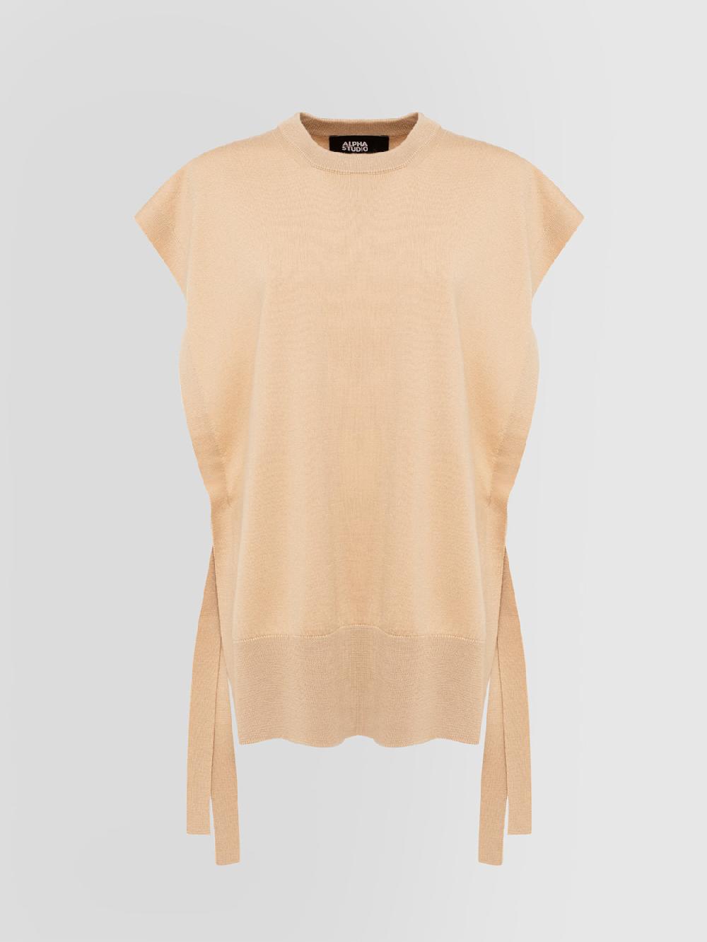 Alpha studio GIRO PONCHO RASATO S/M